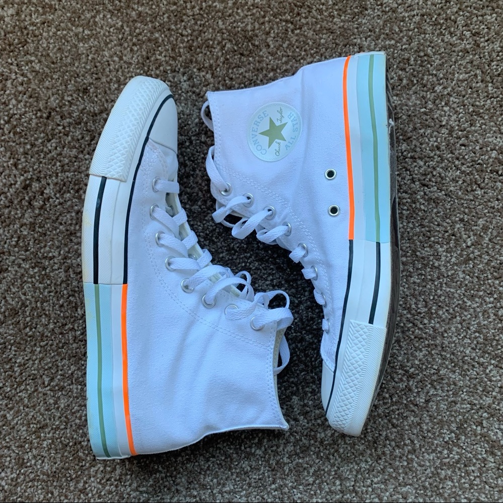 Converse CTAS HI White Street Sage Agate Blue